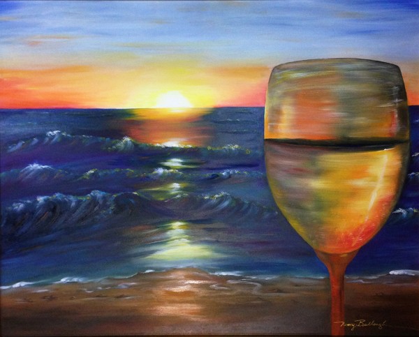 A Glass of Wine on Naples Beach