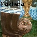 Lisema Makhera - Soccer against AIDS - Oil Painting
