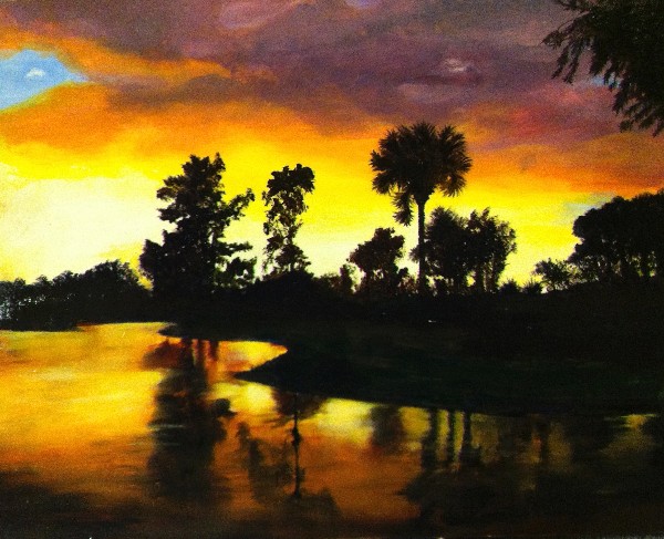 Sunset Over Cherry Hill Pond